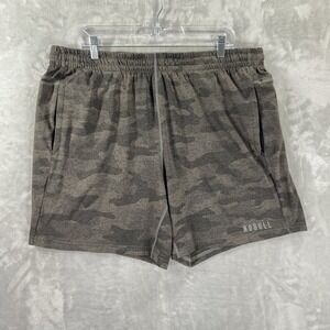 NoBull Shorts men's XXL Athletic Gray Camo Print 7" Inseam Training Workout 2XL